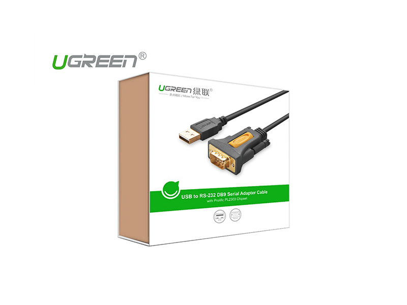 UGREEN USB 2.0 to DB9(RS232) Adapter Cable 1m - Image 3